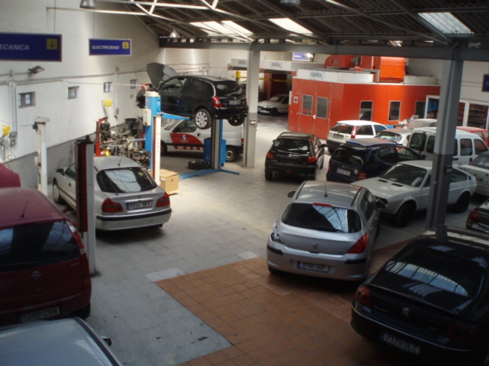 santana gestión taller con vehículos